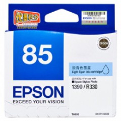 爱普生（Epson）T0855(T1225) 淡青色墨盒 C13T122580